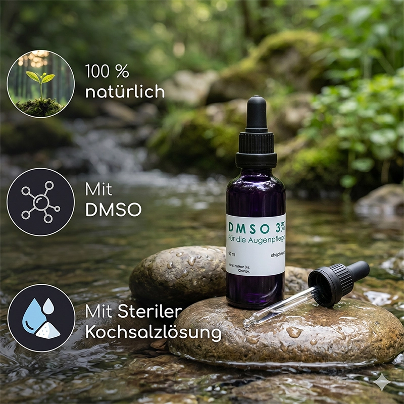 Augentropfen mit DMSO (Ph. Eur.) 3% für die Augenpflege